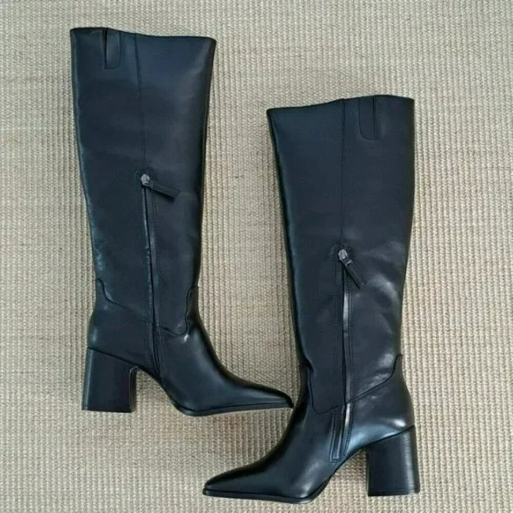 Vince Camuto Evronna Tall Boots - Color: Black - Size: Women 9 - Picture 3 of 11